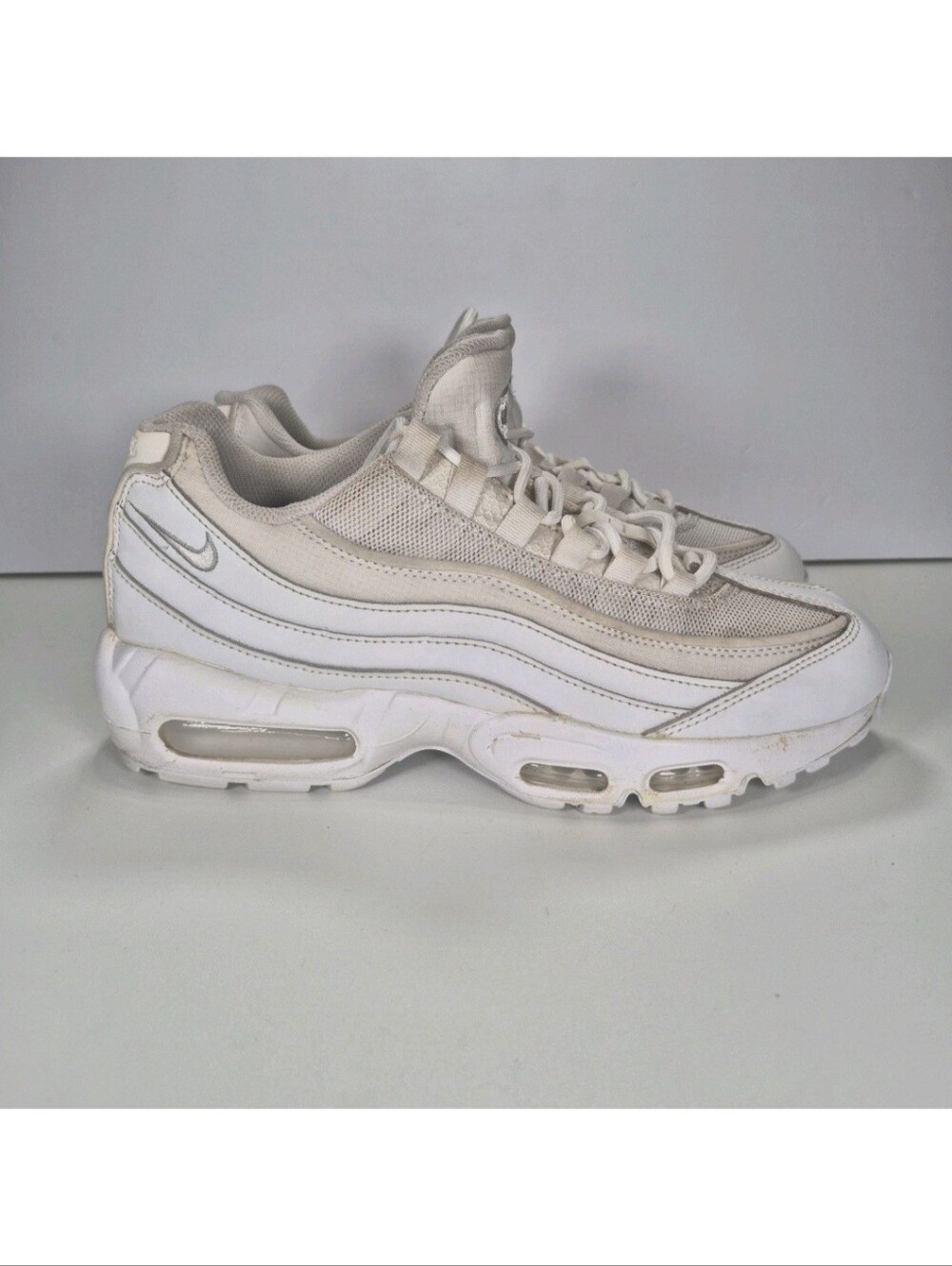 Nike Air Max 95 Shoes Triple White Men Size 9 CT1268 100